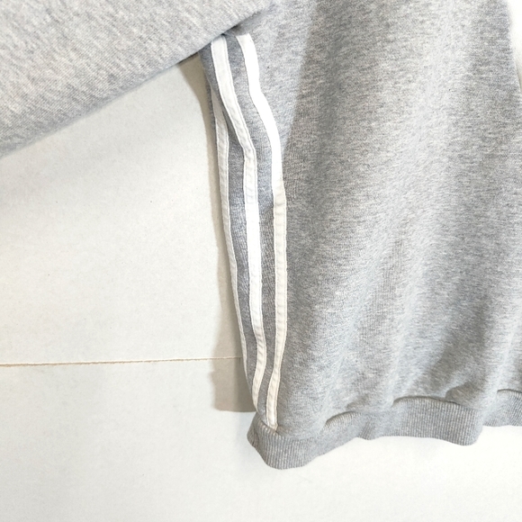 Adidas Grey & Pink Jumper Sweatshirt Size UK 16 - Picture 6 of 13